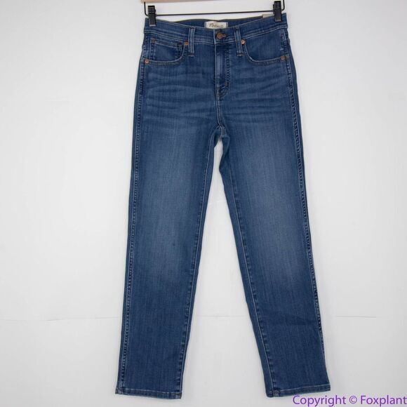 NEW Madewell Mid-Rise Stovepipe Jeans in Leman Wash TENCEL, 26 - Picture 3 of 16